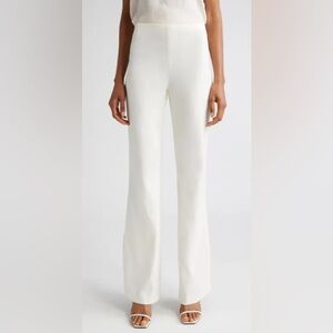 Alice + Olivia White Boot Cut Flare Pants